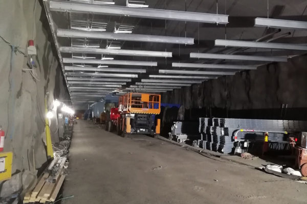 Montering stål Henriksdals vattenreningsverk 2019-20 Dala, YIT